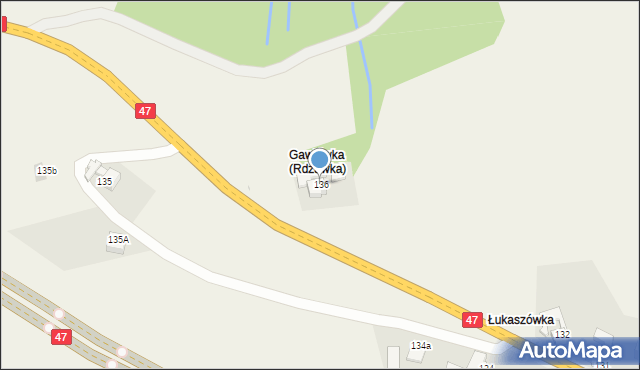 Rdzawka, Rdzawka, 136, mapa Rdzawka