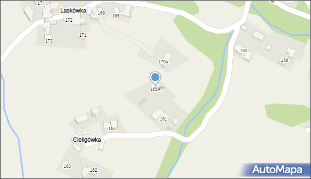 Rdzawka, Rdzawka, 161A, mapa Rdzawka