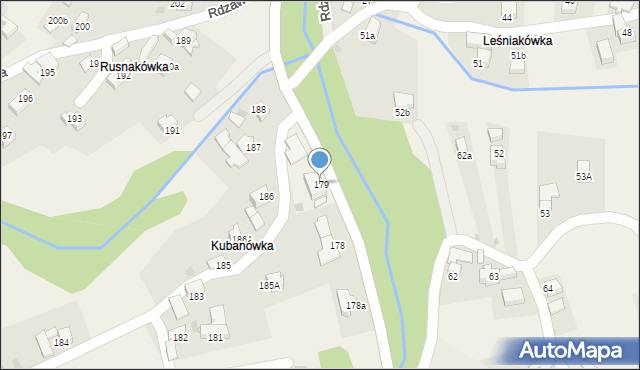 Rdzawka, Rdzawka, 179, mapa Rdzawka