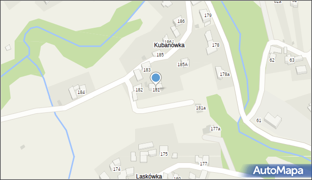 Rdzawka, Rdzawka, 181, mapa Rdzawka