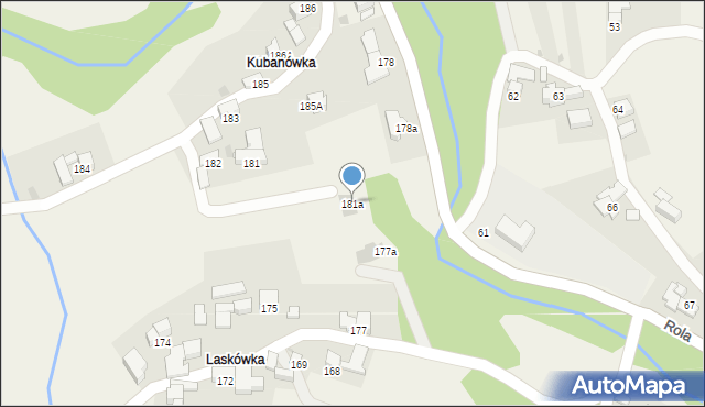 Rdzawka, Rdzawka, 181a, mapa Rdzawka