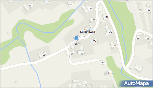 Rdzawka, Rdzawka, 183, mapa Rdzawka