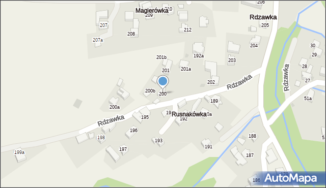 Rdzawka, Rdzawka, 200, mapa Rdzawka