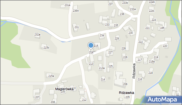 Rdzawka, Rdzawka, 214, mapa Rdzawka