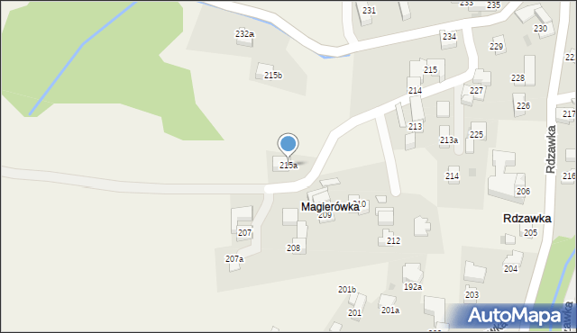 Rdzawka, Rdzawka, 215a, mapa Rdzawka