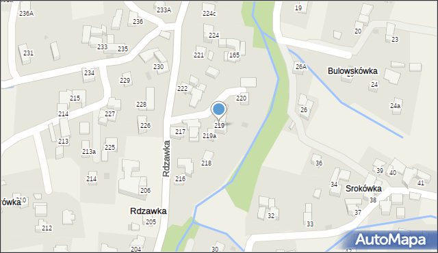 Rdzawka, Rdzawka, 219, mapa Rdzawka