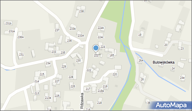 Rdzawka, Rdzawka, 221, mapa Rdzawka