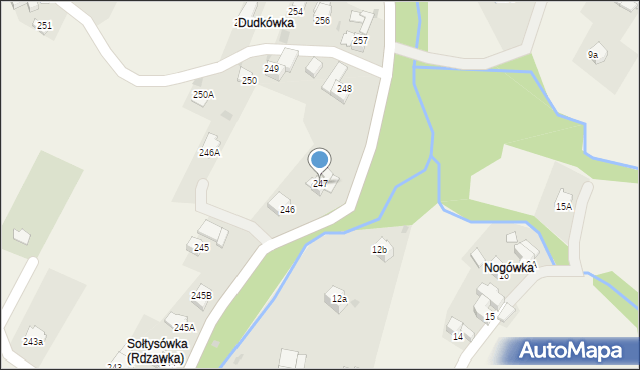 Rdzawka, Rdzawka, 247, mapa Rdzawka