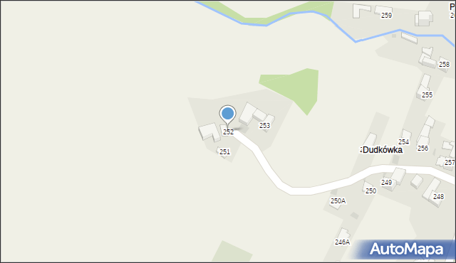 Rdzawka, Rdzawka, 252, mapa Rdzawka