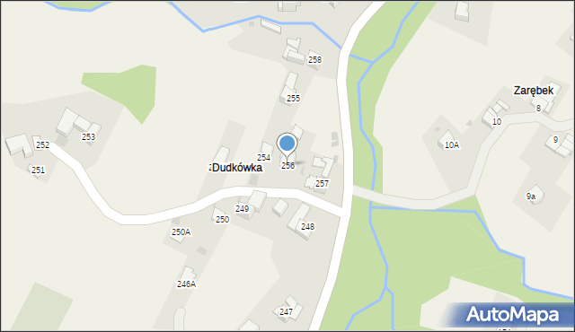 Rdzawka, Rdzawka, 256, mapa Rdzawka