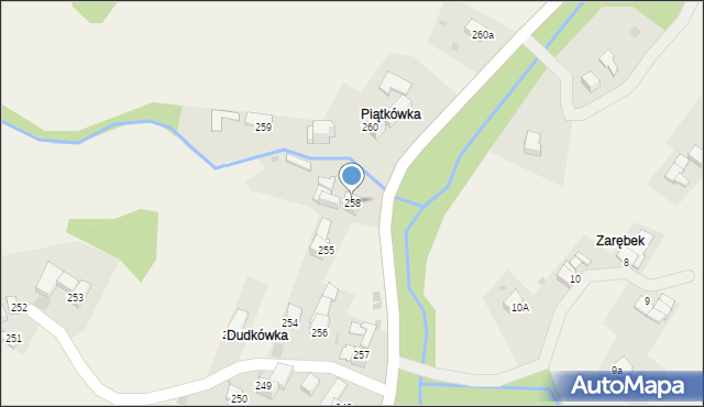 Rdzawka, Rdzawka, 258, mapa Rdzawka