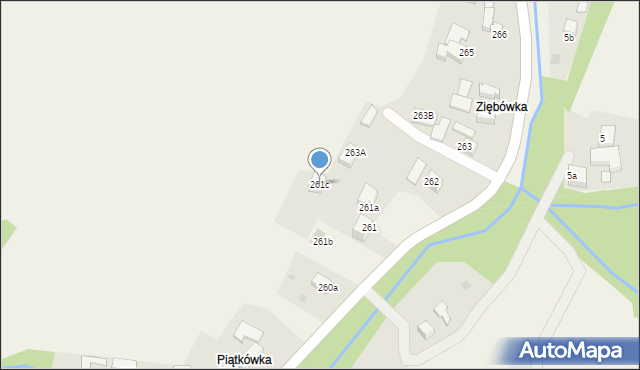 Rdzawka, Rdzawka, 261c, mapa Rdzawka