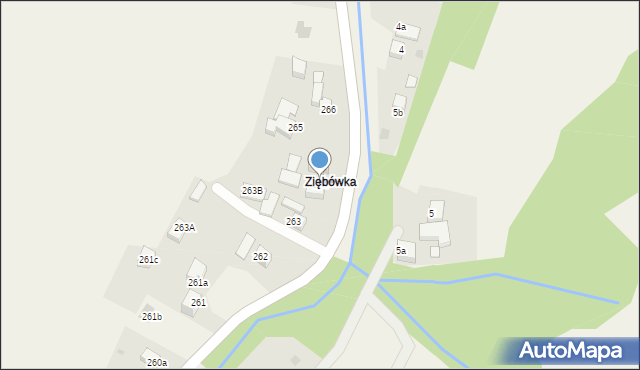 Rdzawka, Rdzawka, 264, mapa Rdzawka