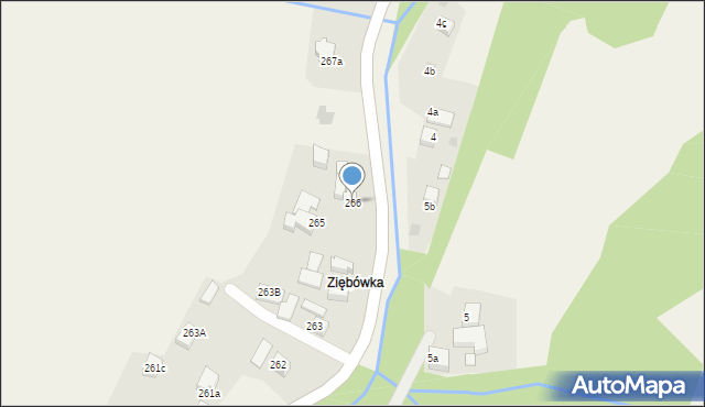 Rdzawka, Rdzawka, 266, mapa Rdzawka