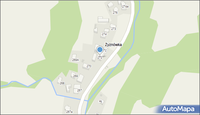 Rdzawka, Rdzawka, 271, mapa Rdzawka