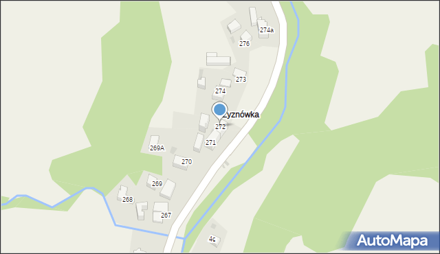 Rdzawka, Rdzawka, 272, mapa Rdzawka