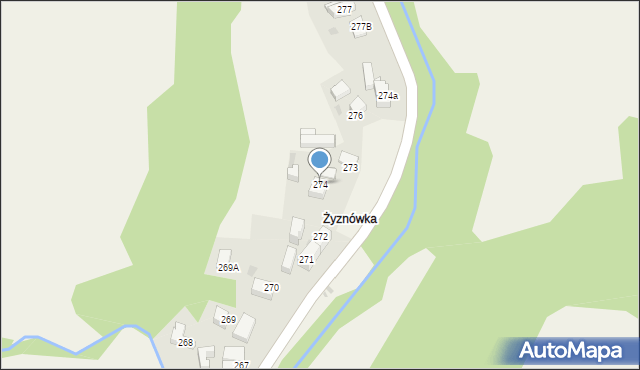 Rdzawka, Rdzawka, 274, mapa Rdzawka