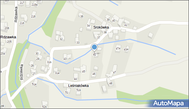 Rdzawka, Rdzawka, 42, mapa Rdzawka