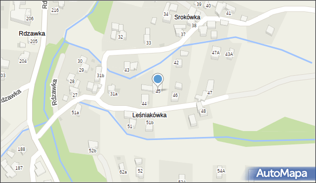 Rdzawka, Rdzawka, 45, mapa Rdzawka