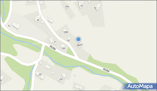 Rdzawka, Rdzawka, 68A, mapa Rdzawka