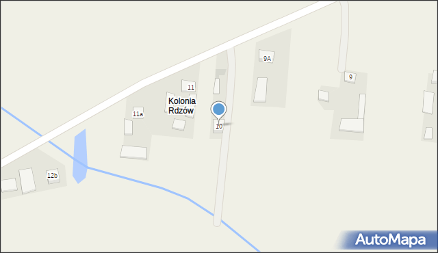 Rdzów, Rdzów, 10, mapa Rdzów