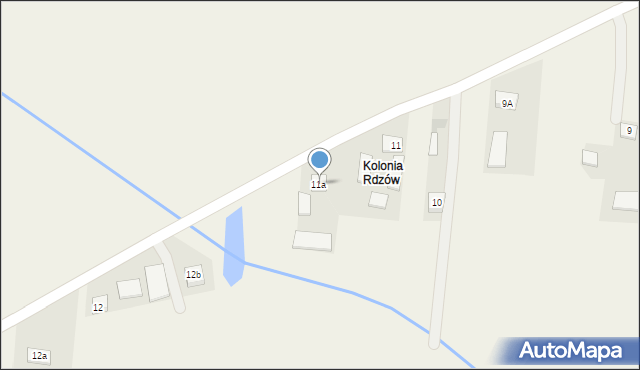 Rdzów, Rdzów, 11a, mapa Rdzów