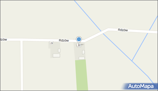 Rdzów, Rdzów, 30, mapa Rdzów