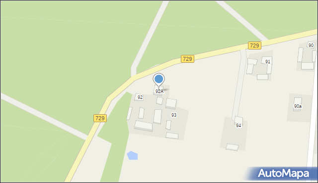 Rdzów, Rdzów, 92A, mapa Rdzów