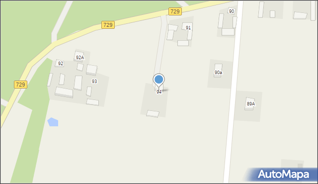 Rdzów, Rdzów, 94, mapa Rdzów