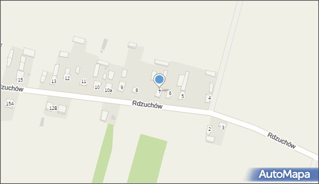 Rdzuchów, Rdzuchów, 7, mapa Rdzuchów