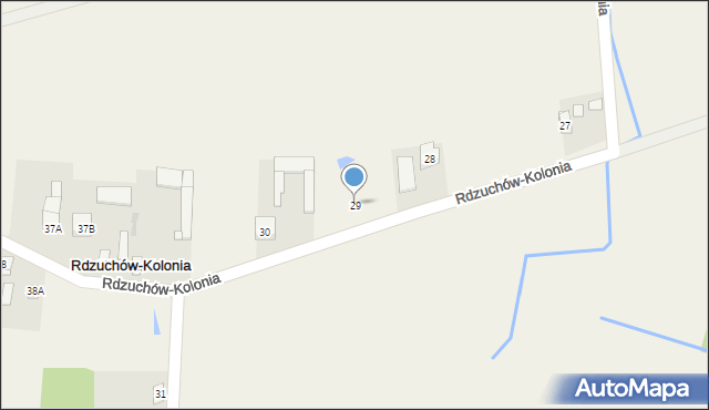 Rdzuchów-Kolonia, Rdzuchów-Kolonia, 29, mapa Rdzuchów-Kolonia