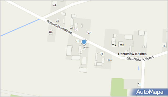 Rdzuchów-Kolonia, Rdzuchów-Kolonia, 40, mapa Rdzuchów-Kolonia