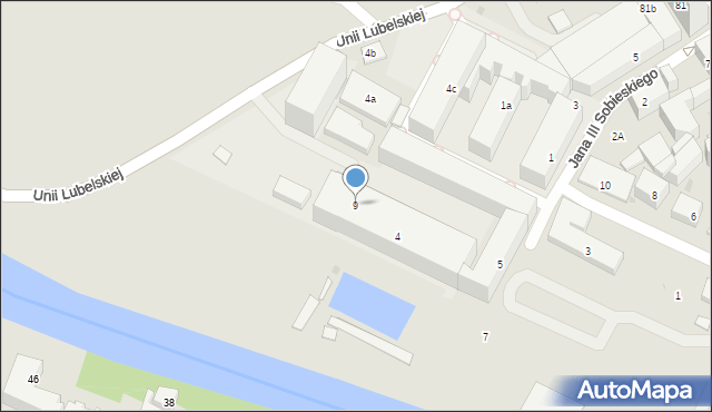 Bydgoszcz, Rejtana Tadeusza, 9, mapa Bydgoszczy