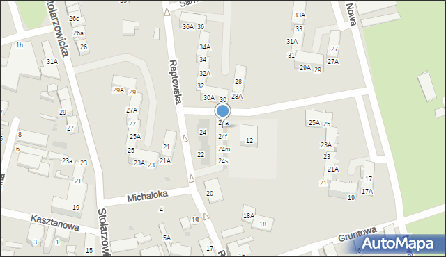 Bytom, Reptowska, 24c, mapa Bytomia