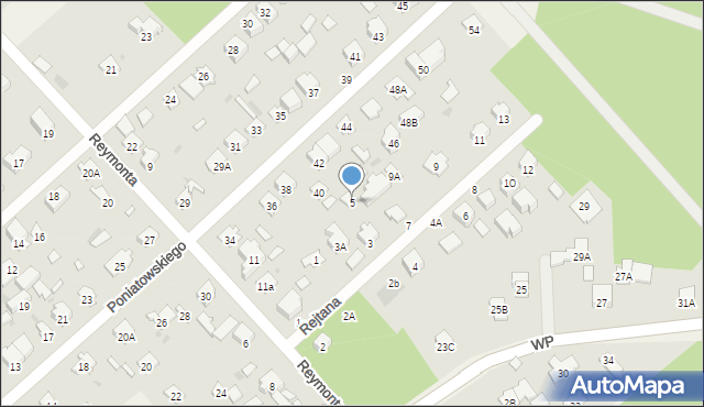 Celestynów, Rejtana Tadeusza, 5, mapa Celestynów