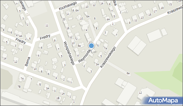 Ciechanów, Reymonta Władysława, 3, mapa Ciechanów