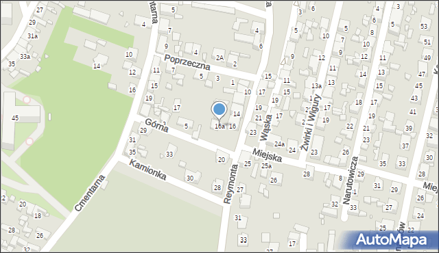 Czeladź, Reymonta Władysława, 16a, mapa Czeladź