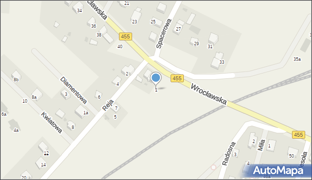 Czernica, Reja Mikołaja, 1, mapa Czernica