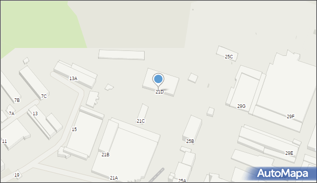 Częstochowa, Rejtana Tadeusza, 21D, mapa Częstochowy
