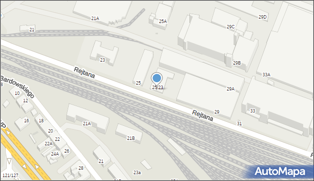 Częstochowa, Rejtana Tadeusza, 27, mapa Częstochowy