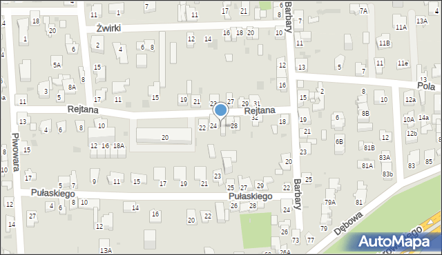 Dąbrowa Górnicza, Rejtana Tadeusza, 26, mapa Dąbrowa Górnicza