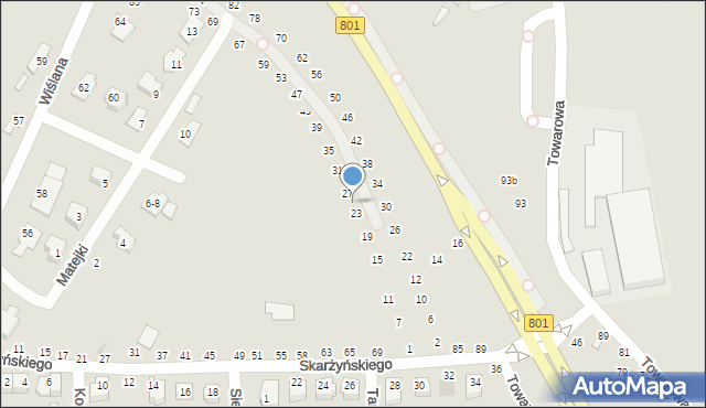 Dęblin, Reja Mikołaja, 25, mapa Dęblin