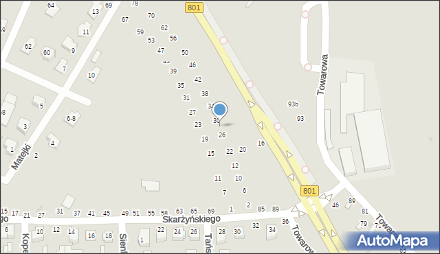 Dęblin, Reja Mikołaja, 28, mapa Dęblin