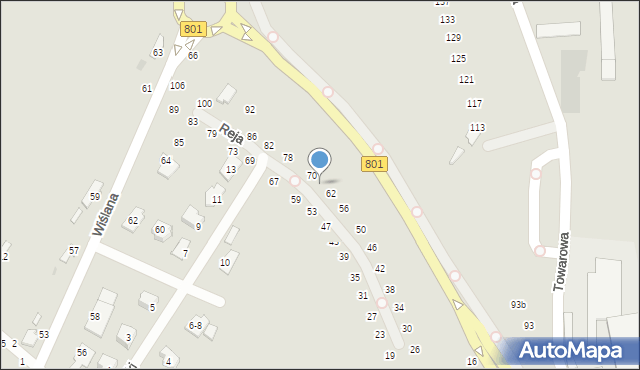 Dęblin, Reja Mikołaja, 66, mapa Dęblin