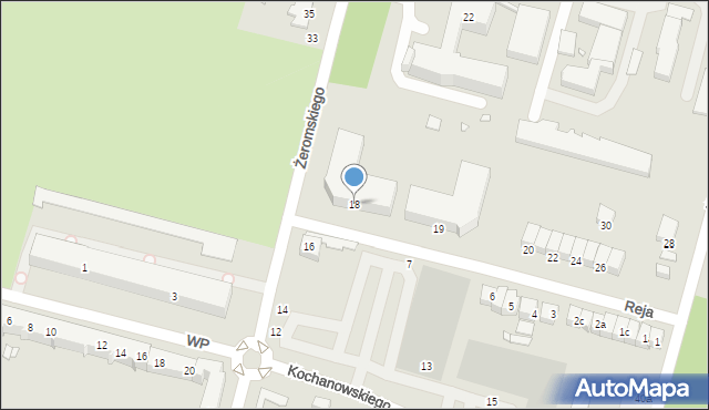 Elbląg, Reja Mikołaja, 18, mapa Elbląga