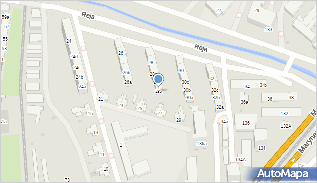 Gdańsk, Reja Mikołaja, 28a, mapa Gdańska