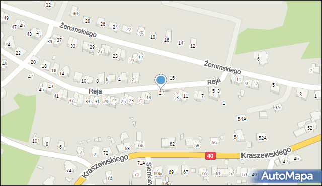 Głuchołazy, Reja Mikołaja, 17, mapa Głuchołazy