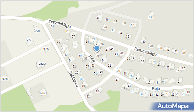 Głuchołazy, Reja Mikołaja, 26, mapa Głuchołazy