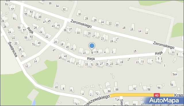 Głuchołazy, Reja Mikołaja, 8, mapa Głuchołazy