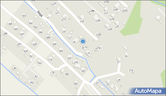 Gorlice, Reja Mikołaja, 21, mapa Gorlic